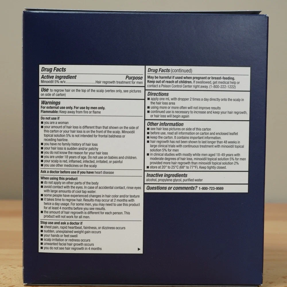 Head & Shoulders Scalp X 5% Minoxidil Hair Regrowth Treatment for Men 6oz